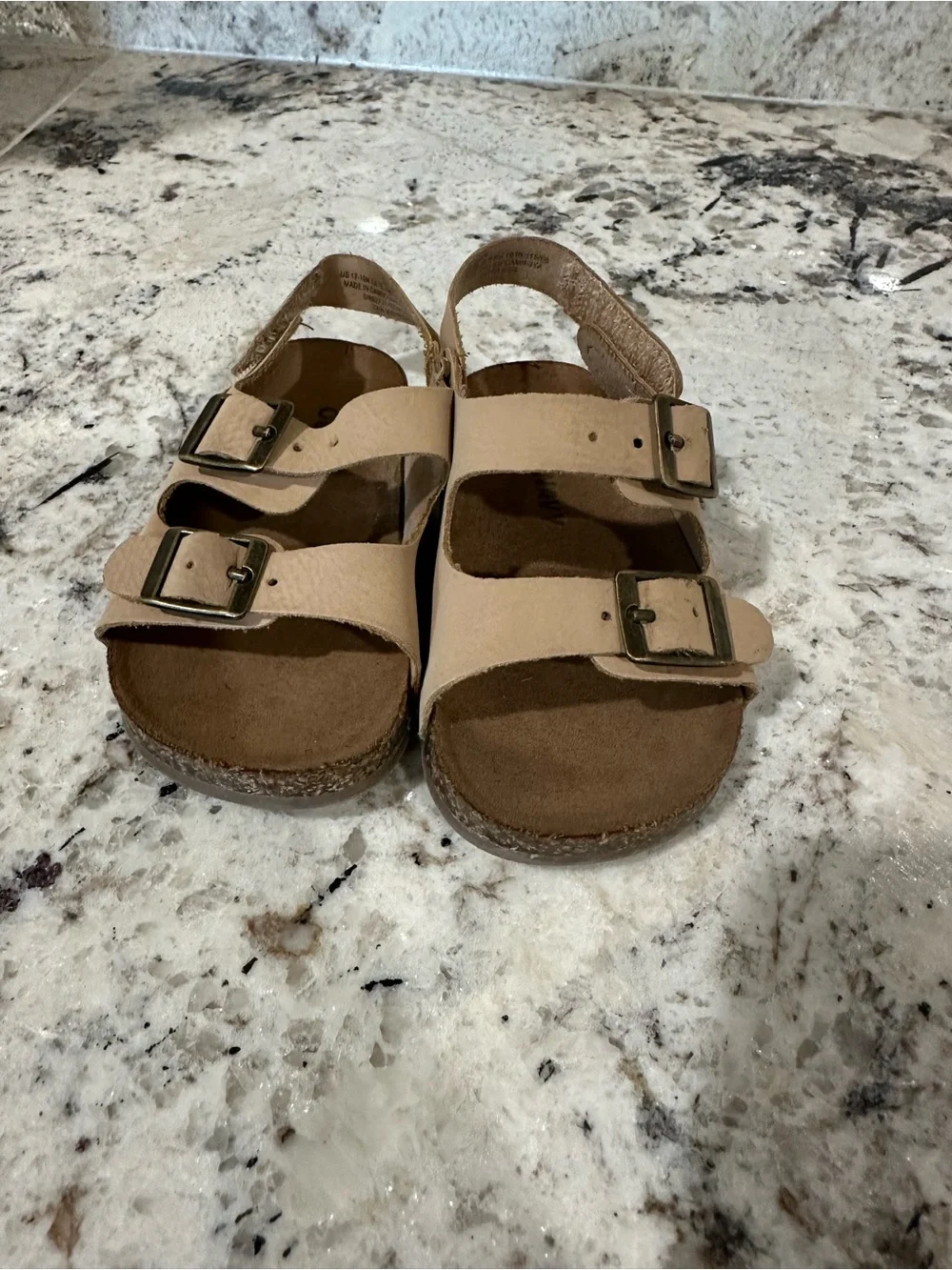 Old Navy Kids Tan Double-Buckle Sandals